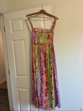 ASOS Multi-Color Paisley Stripe Maxi Dress
